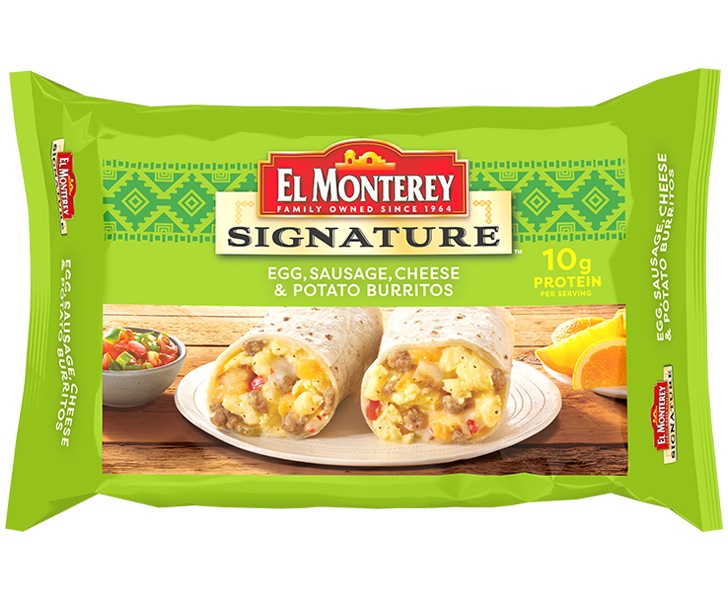 El Monterey®️ Signature Single Serve Shredded Steak, Cheese & Rice  Chimichanga - Ruiz Foodservice