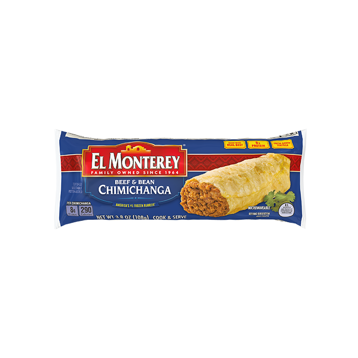 El Monterey Classic Beef & Bean Chimichangas, single