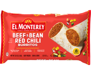 El Monterey Classic Beef & Bean Red Chili Burritos