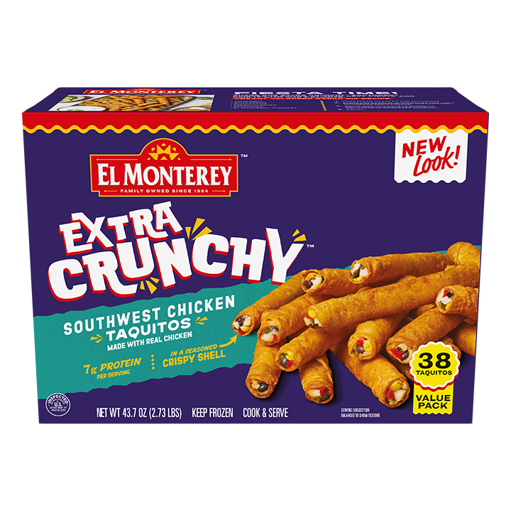 El Monterey Extra Crunchy Southwest Chicken Taquitos, 38-count