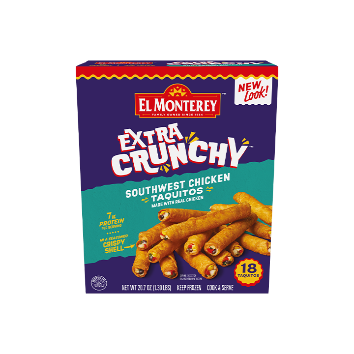 El Monterey Extra Crunchy Southwest Chicken Taquitos