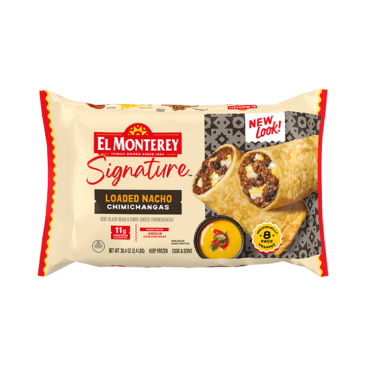 El Monterey Signature Loaded Nacho Chimichangas, 8 count