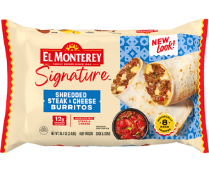 El Monterey Signature Shredded Steak & Cheese Burritos