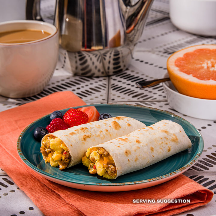 El Monterey Signature Egg, Sausage & Cheese Breakfast Burritos