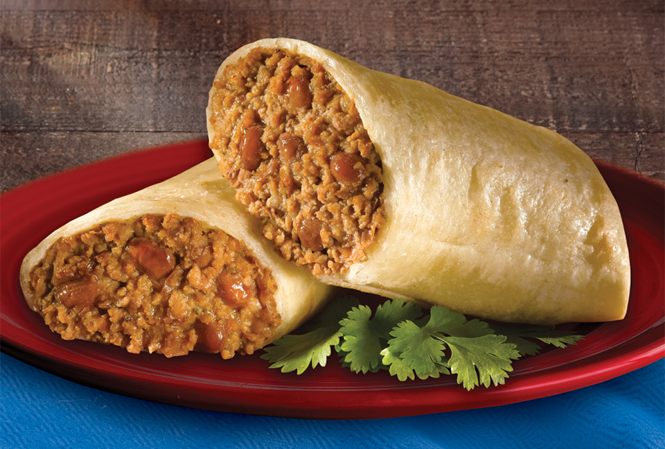 Beef and Bean Chimichangas