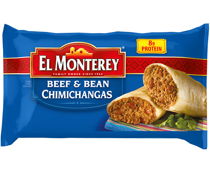 El Monterey Signature Chimichangas, Shredded Steak & Three-Cheese, Heat N  Eat