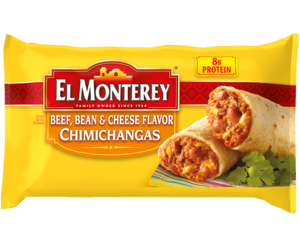 Chicken Chimichangas from @el.monterey made with Monterey Jack cheese.  Please leave any reviews if you've tried them! Price $19.99 for 18…