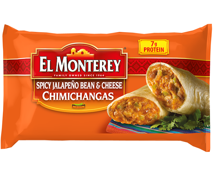 El Monterey®️ Family Pack Beef, Bean & Cheese Flavor Chimichangas - Ruiz  Foodservice