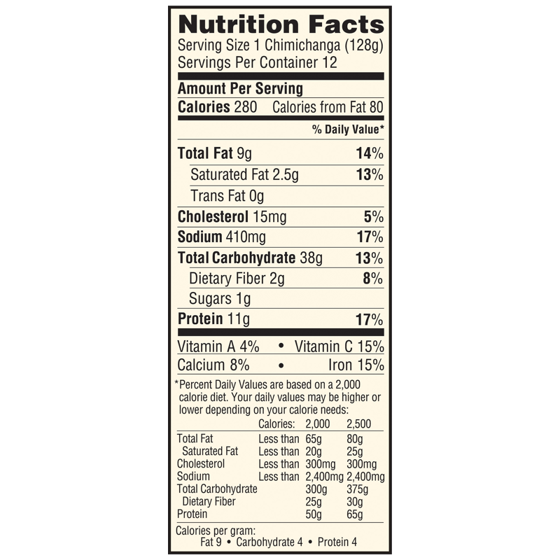 El Monterey® Chicken Cheese & Rice Chimichangas, 12 ct / 4.5 oz - Kroger