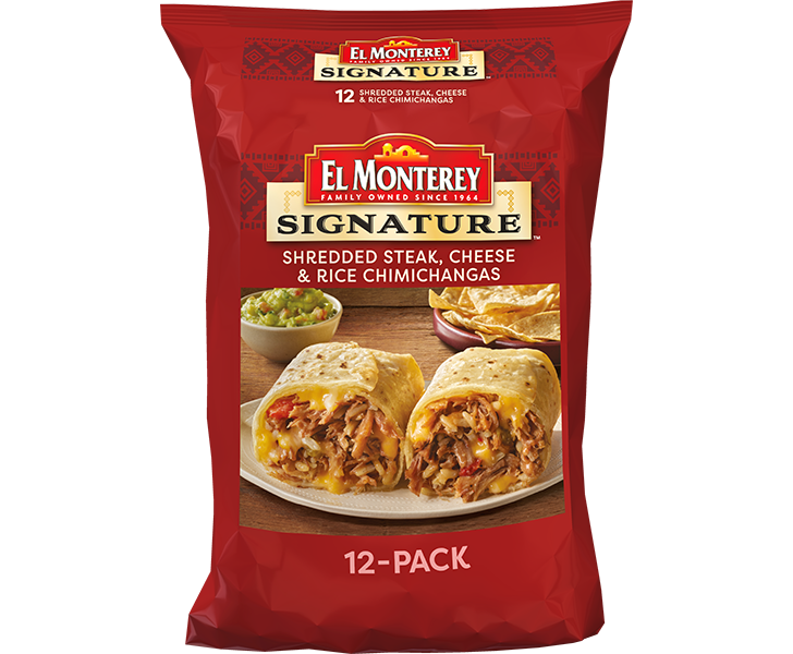 Posada Chimichangas, Shredded Steak & Cheese, Frozen Foods