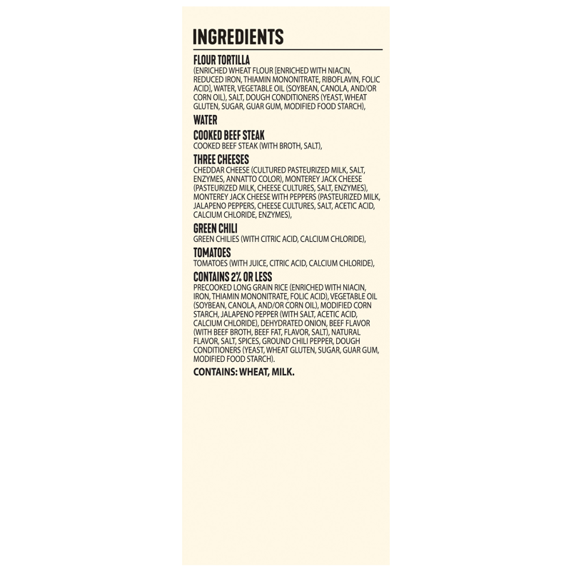 El Monterey®️ Signature Single Serve Shredded Steak, Cheese & Rice  Chimichanga - Ruiz Foodservice
