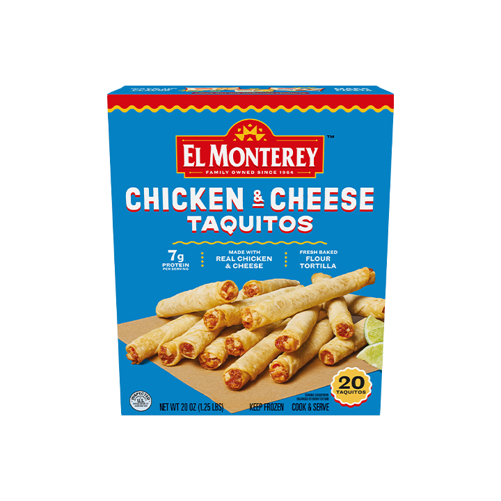 El Monterey Classic Chicken & Cheese Taquitos, 20 count
