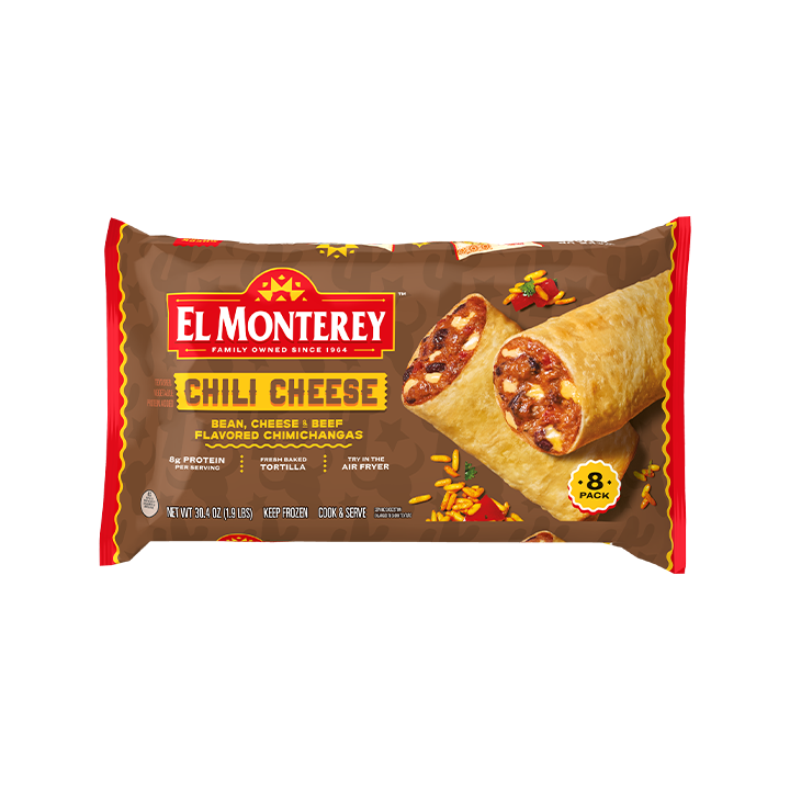 El Monterey Classic Chili Cheese Chimichangas, 8 count