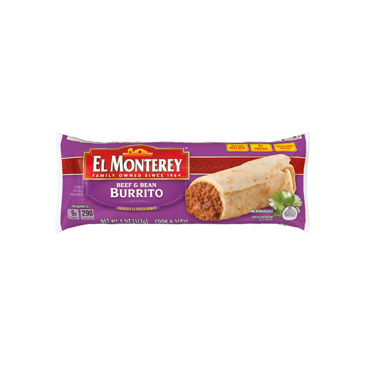 El Monterey Classic Beef & Bean Burrito, single