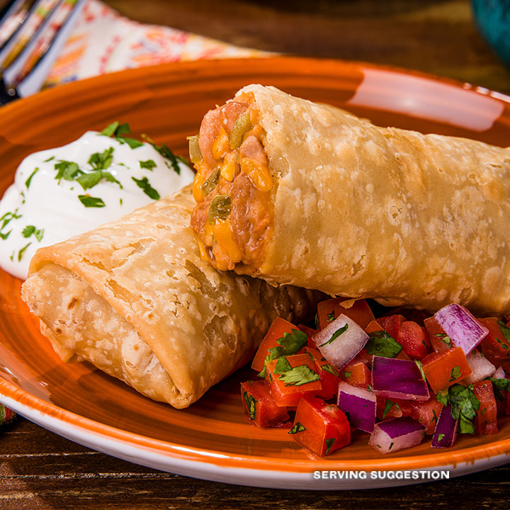 El Monterey Classic Spicy Jalapeño Bean & Cheese Chimichangas