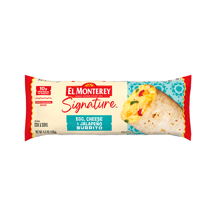 El Monterey Signature Egg. Cheese & Jalapeño Burrito, single