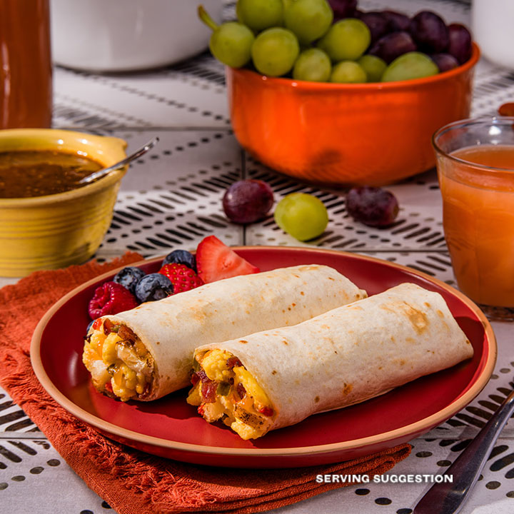 El Monterey Signature Egg, Cheese & Applewood Smoked Bacon Breakfast Burritos