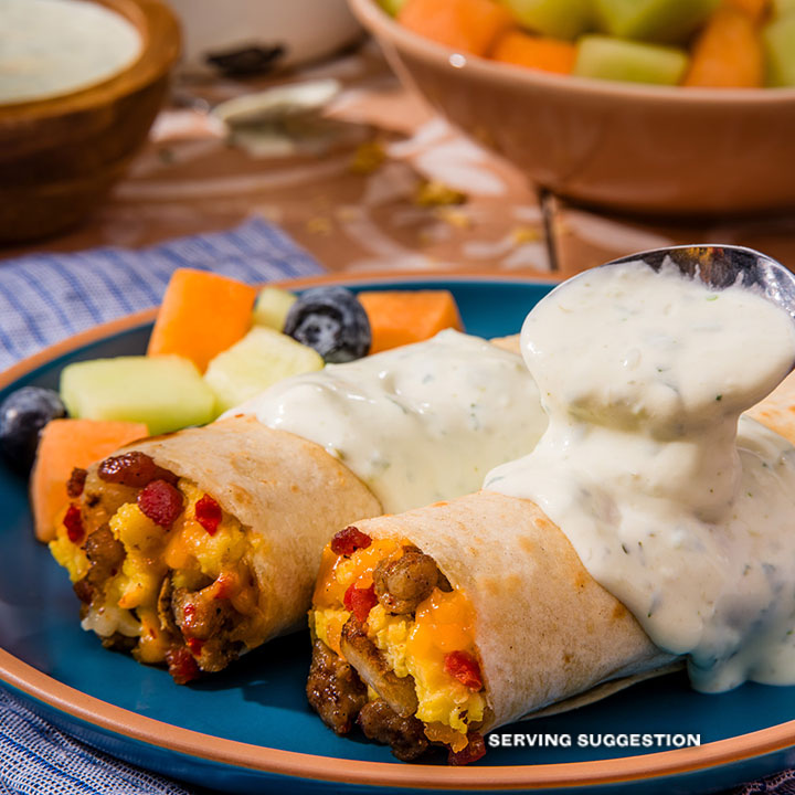 El Monterey Signature Meat Lovers Egg, Sausage, Bacon & Cheese Breakfast Burritos