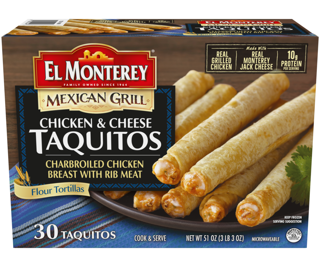 Calories in El Monterey Chicken & Monterey Jack Cheese Chimichanga and  Nutrition Facts