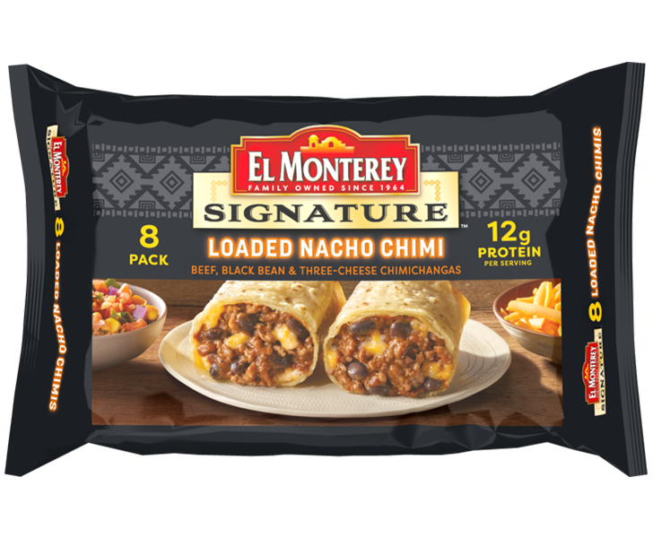 El Monterey®️ Signature Single Serve Shredded Steak, Cheese & Rice  Chimichanga - Ruiz Foodservice