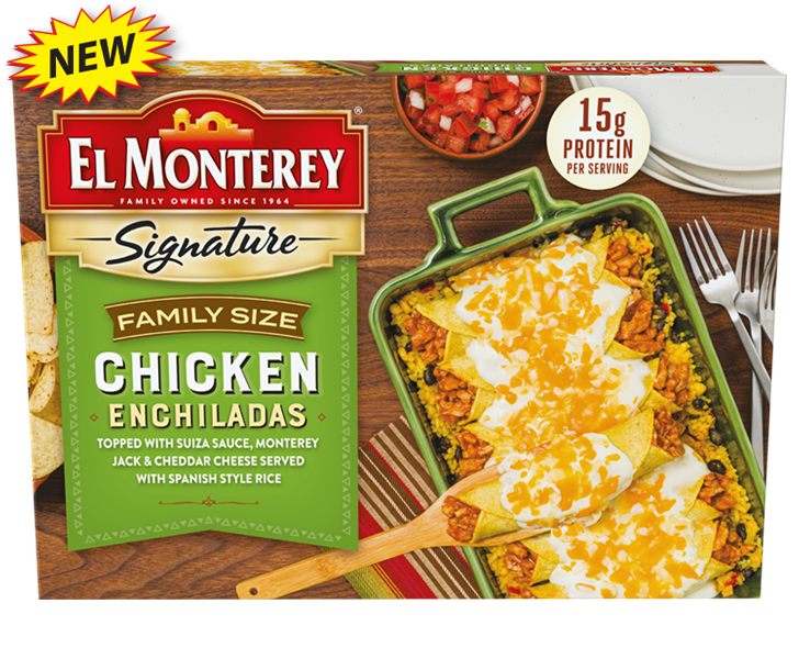 Chicken Enchiladas Family Size Meal El Monterey