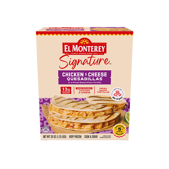 El Monterey Signature Chicken & Cheese Quesadillas, 5 count