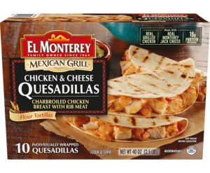 El Monterey Mexican Grill Chicken & Cheese Quesadillas