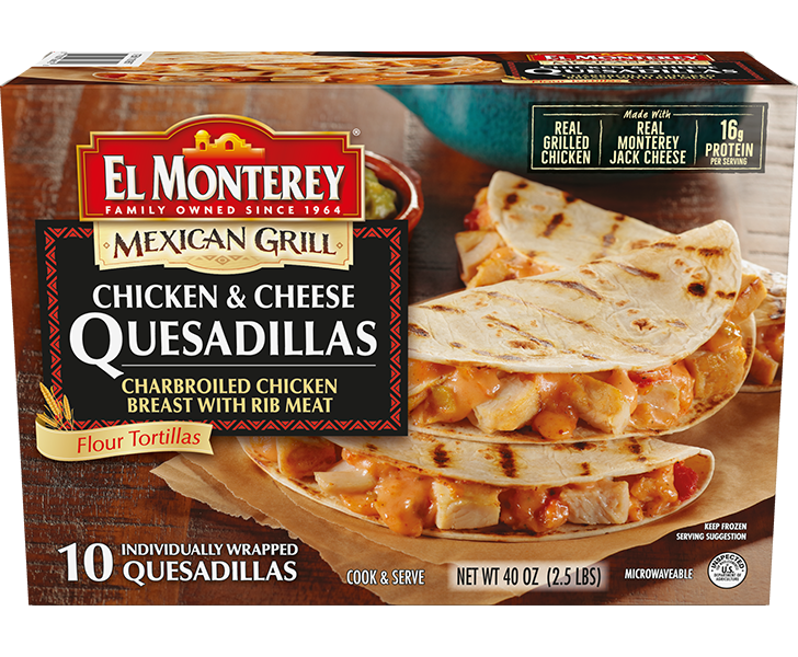 El Monterey Mexican Grill Chicken & Cheese Quesadillas