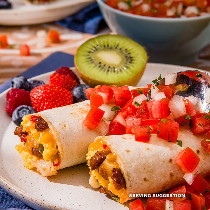 El Monterey Signature Egg, Chorizo & Cheese Breakfast Burritos