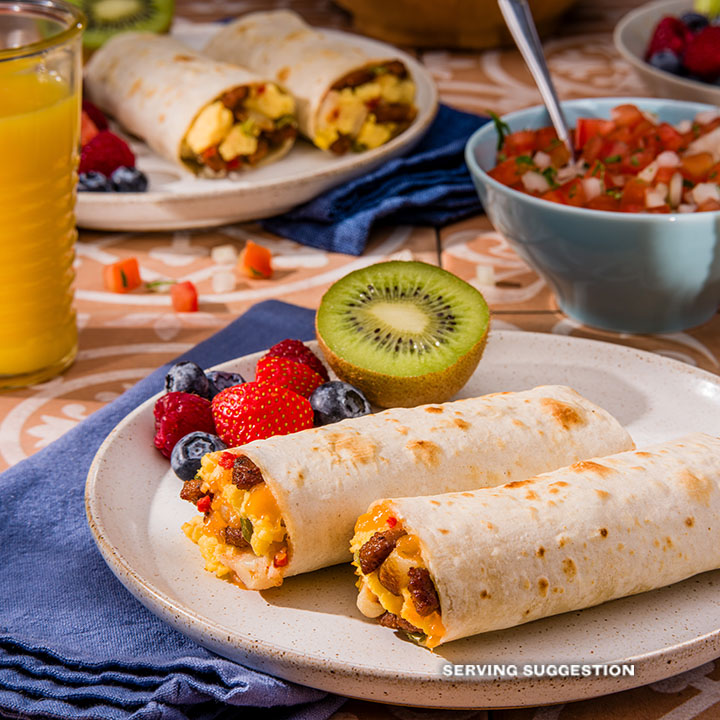 El Monterey Signature Egg, Chorizo & Cheese Breakfast Burritos
