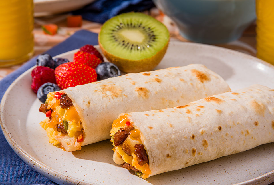 El Monterey Signature Egg, Chorizo & Cheese Burritos